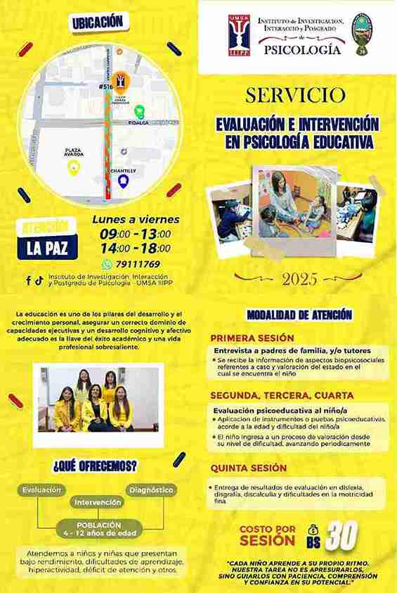 Servicio de Evaluación e Intervención en Psicología Educativa